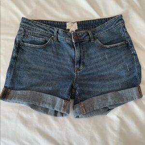 CASLON Boyfriend Shorts Mid Rise Denim Jean Shorts